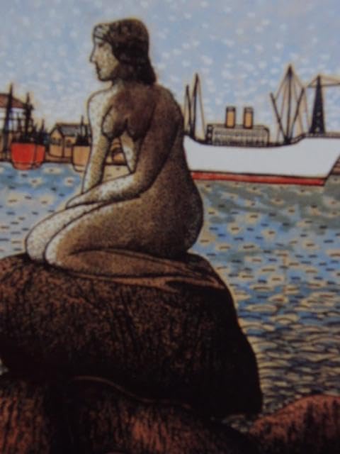 Amazon.co.jp: 山下 清 コペンハーゲンの人魚像 、希少画集画